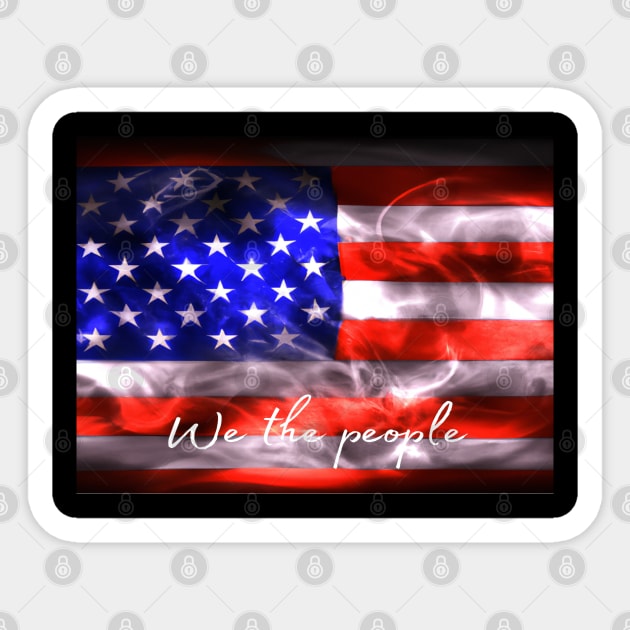 An American Flag, We the People Quote, T-shirt, Mug gift, coffee mug, Apparel, Hoodie, Shirt Sticker by Goodies Galore